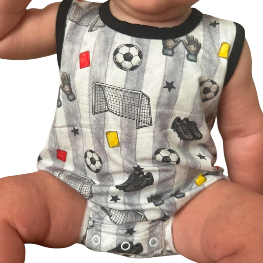 Sleeveless Bubble Romper - Chasing Goals