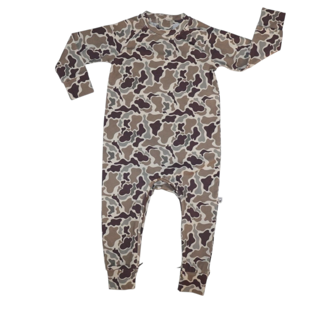 Sweatshirt Romper - Camo Daze