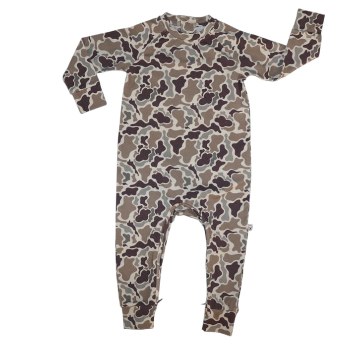 Sweatshirt Romper - Camo Daze