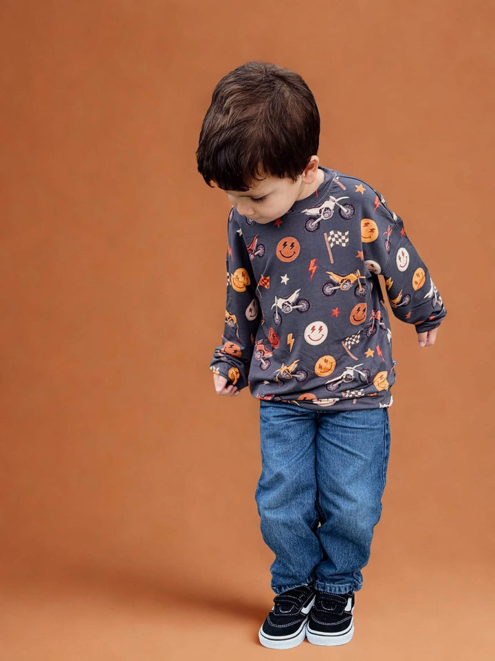 Sweatshirt &amp; Bubble Sweatshirt - Dirtbikes