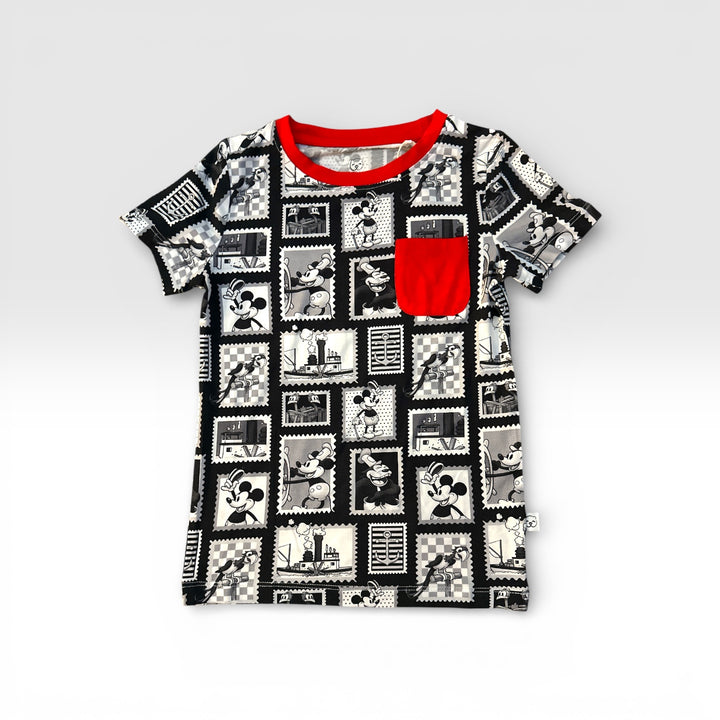 Pocket TShirt - Steamboat Willie