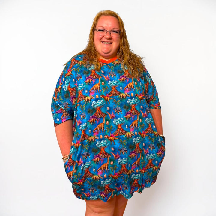 Adult Nightgown -  Dino