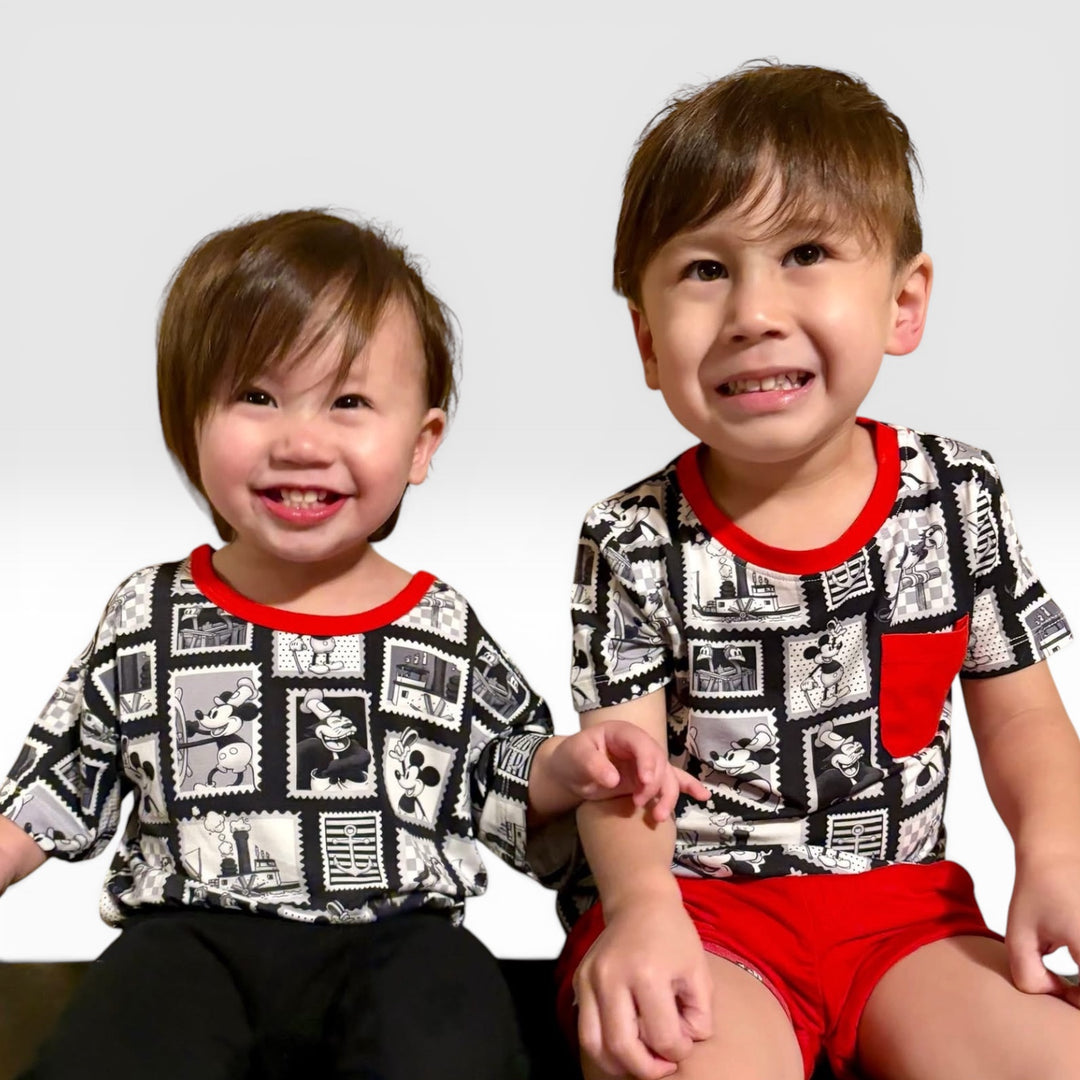 Pocket TShirt - Steamboat Stamps