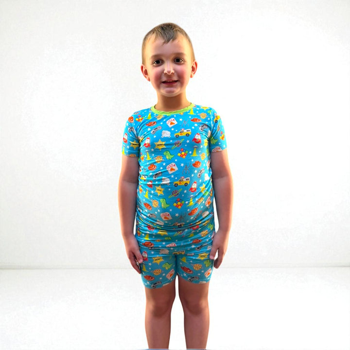 Two-Piece PJ Shorts Set - Space Cowboy