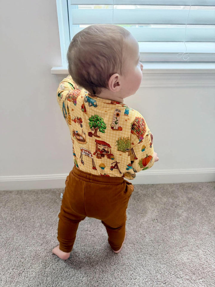 Bubble Romper - Pumpkin Patch