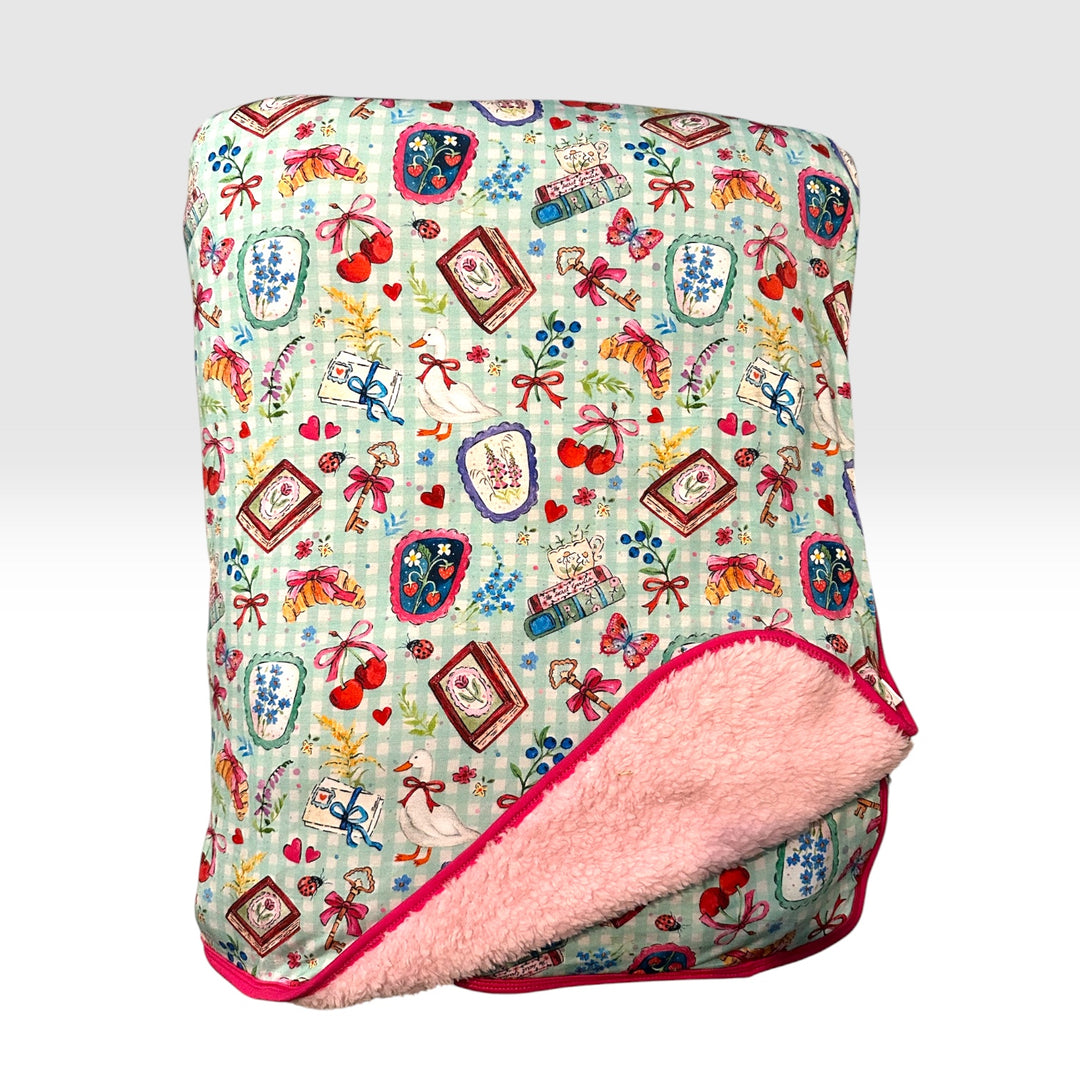 Oversized Plush Blanket - Secret Garden