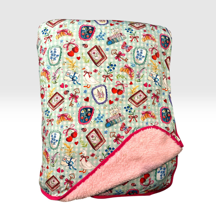 Oversized Plush Blanket - Secret Garden
