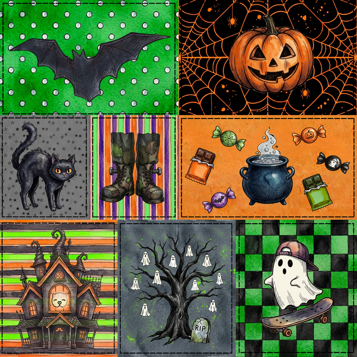 Zippy - Halloween Patches - Boy/Girl Coordinating