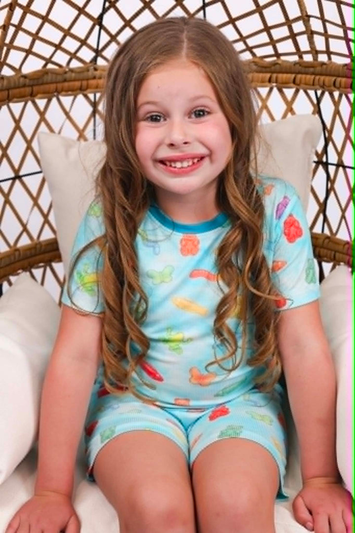 Two Piece PJ Shorts -  Splash of Sugar