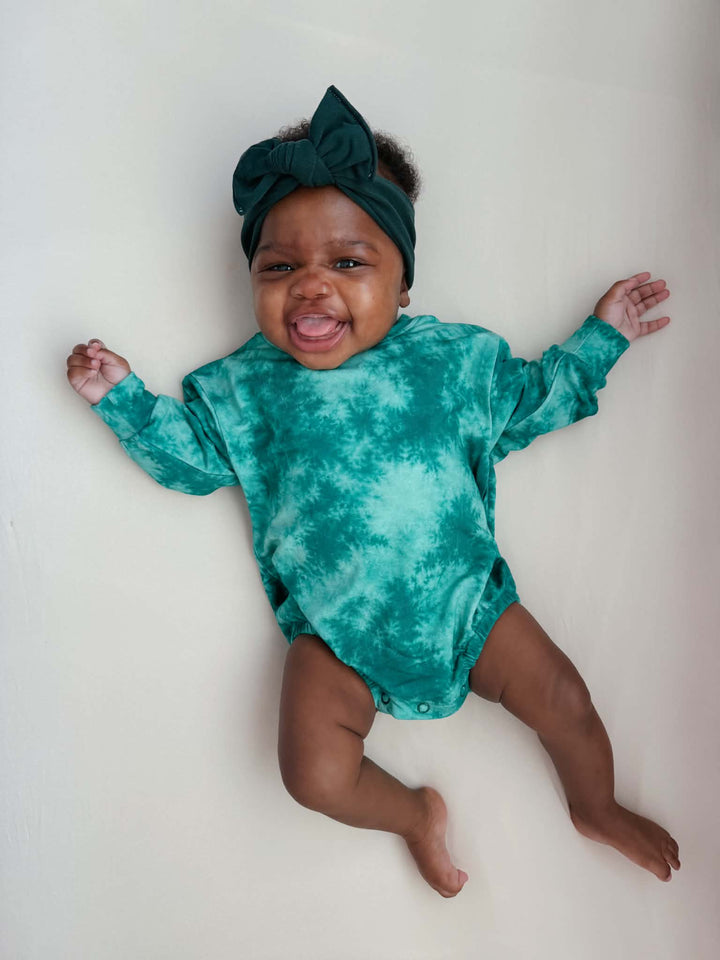 Bubble Romper - Emerald Envy