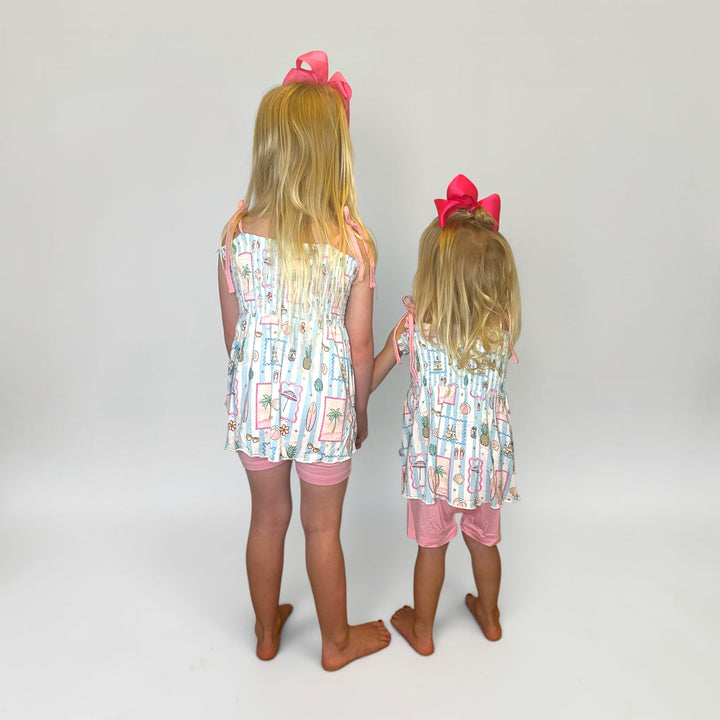 Smocked Top with Bikers - Coastal Treasures