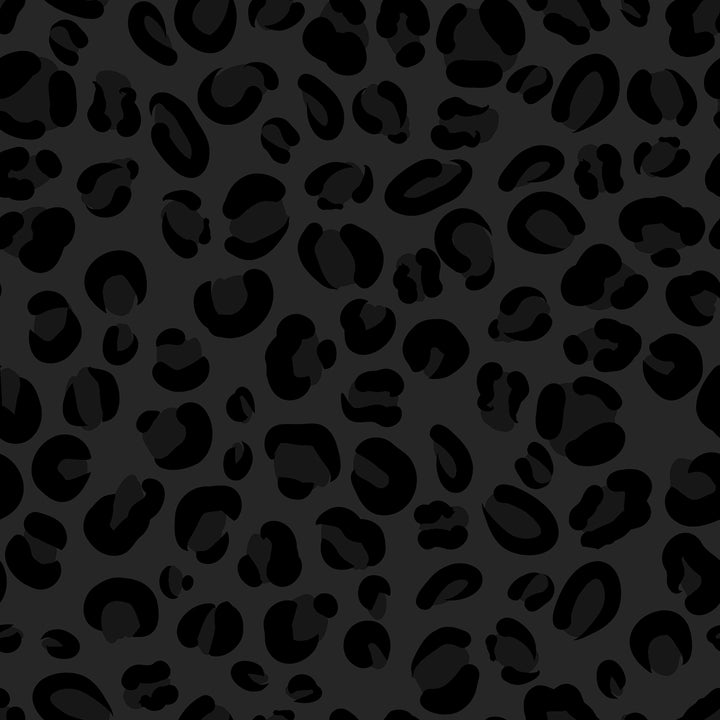 Sweatshirt Romper - Black Cheetah