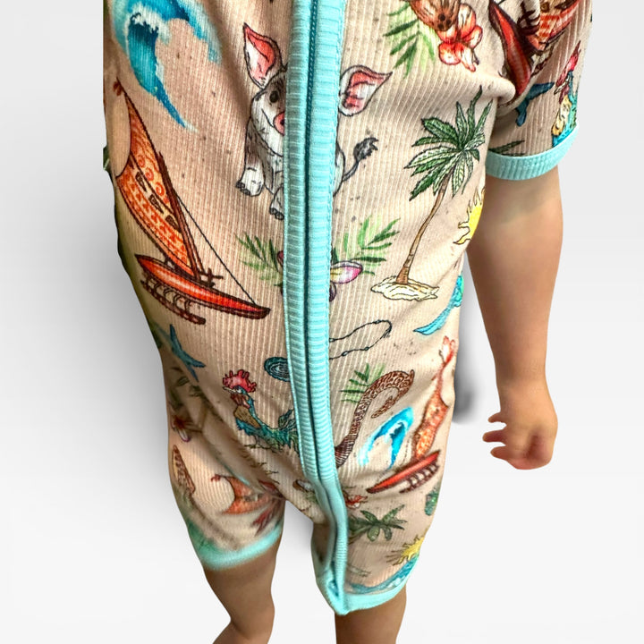 Shorty Romper - Island Adventures