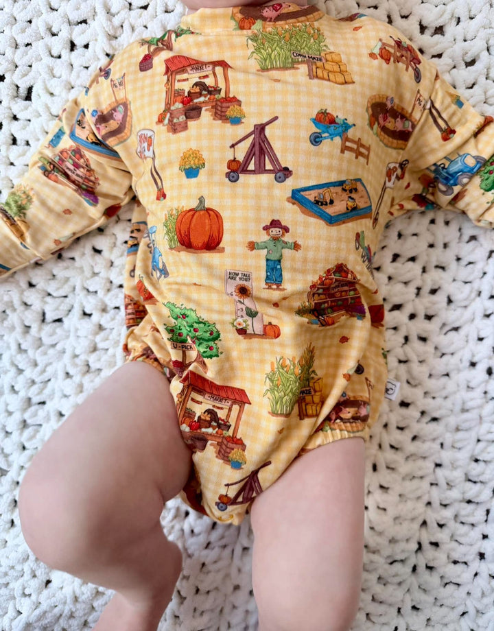 Bubble Romper - Pumpkin Patch