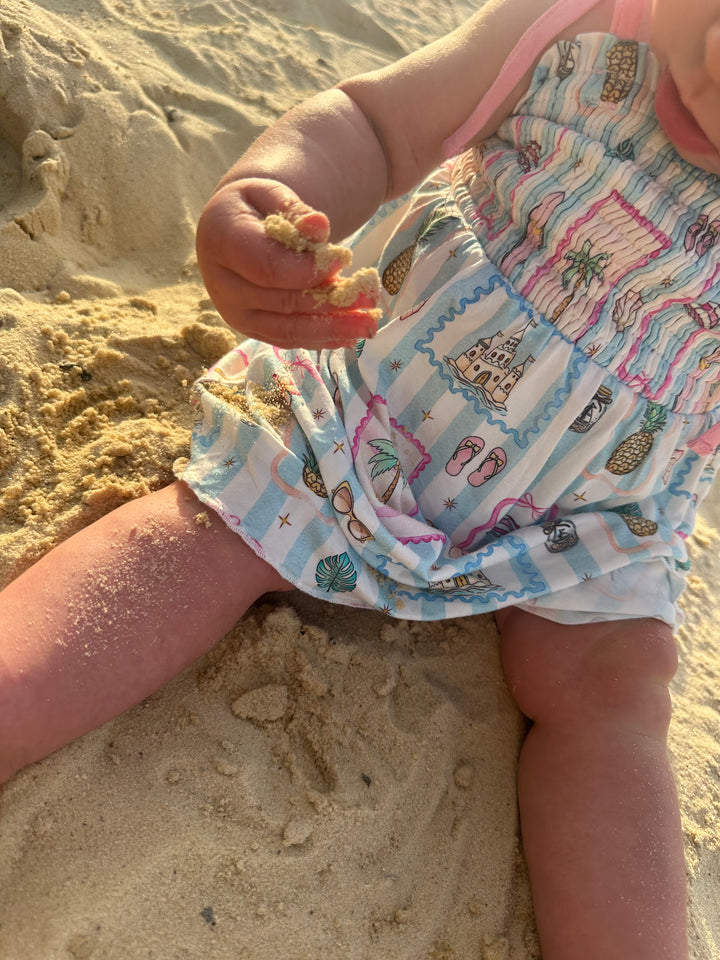 Dress with Bodysuit - Coastal Treasures