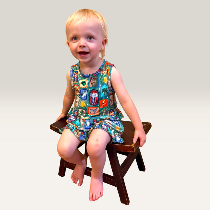 Ruffle Top with Shorts - Safari Snapshots