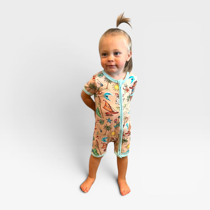 Shorty Romper - Island Adventures