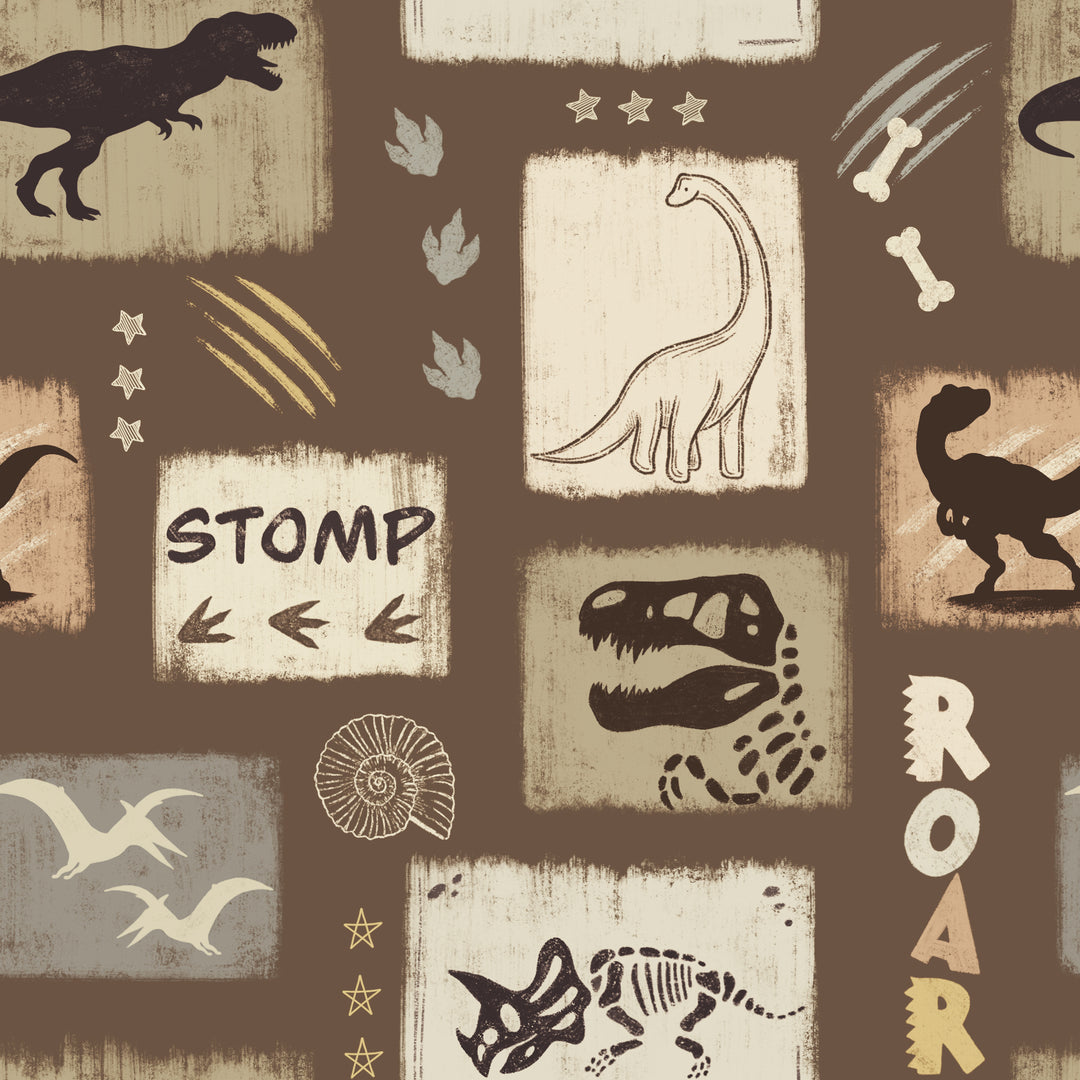 Sweatshirt Romper - Go Go Dino