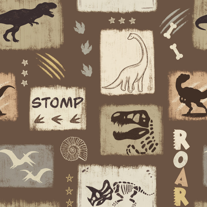 Sweatshirt Romper - Go Go Dino