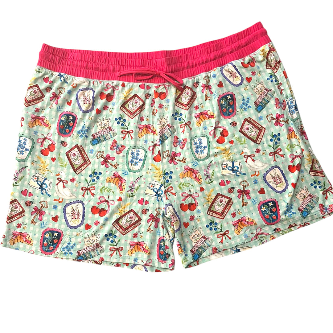 Womens Shorts - Secret Garden