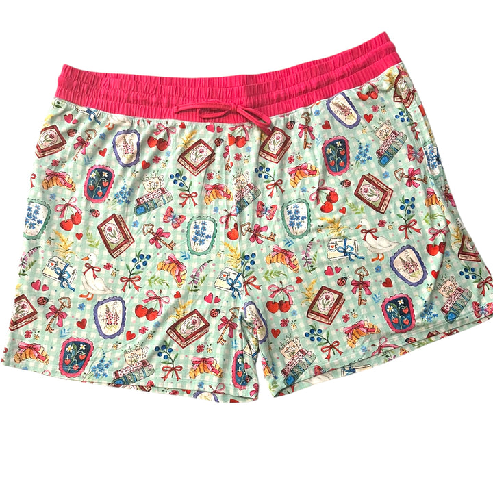 Womens Shorts - Secret Garden