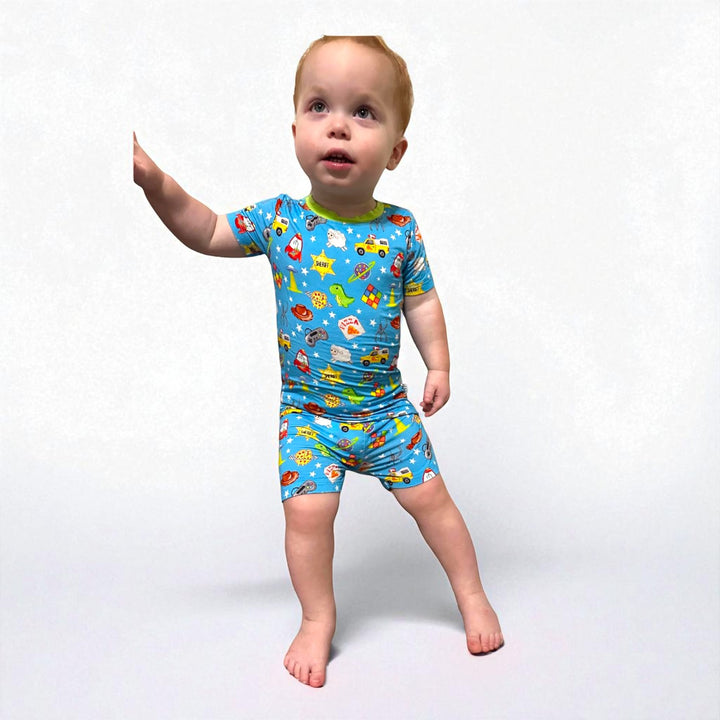 Two-Piece PJ Shorts Set - Space Cowboy