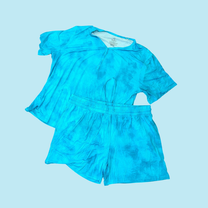 Adult Short Set PJ's - Smoky Teal
