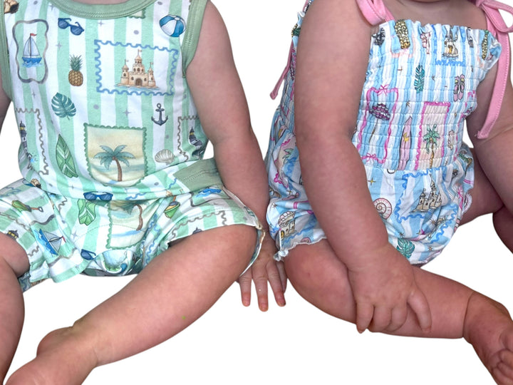 Dress with Bodysuit - Coastal Treasures