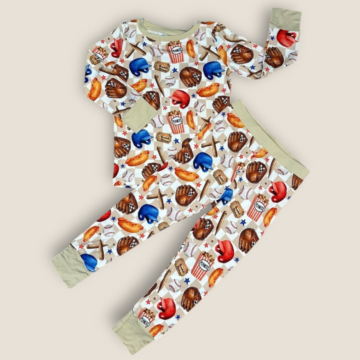 Two-Piece Pajamas - Ballfields & Bedtime - NEW SIZING