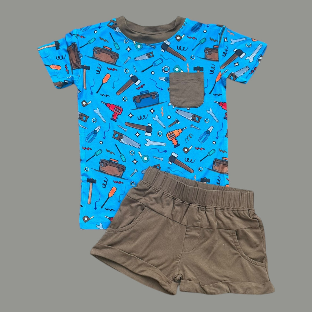 Two-Piece Shorts Set - Nailed It - SIZE UP FOR COMFORT
