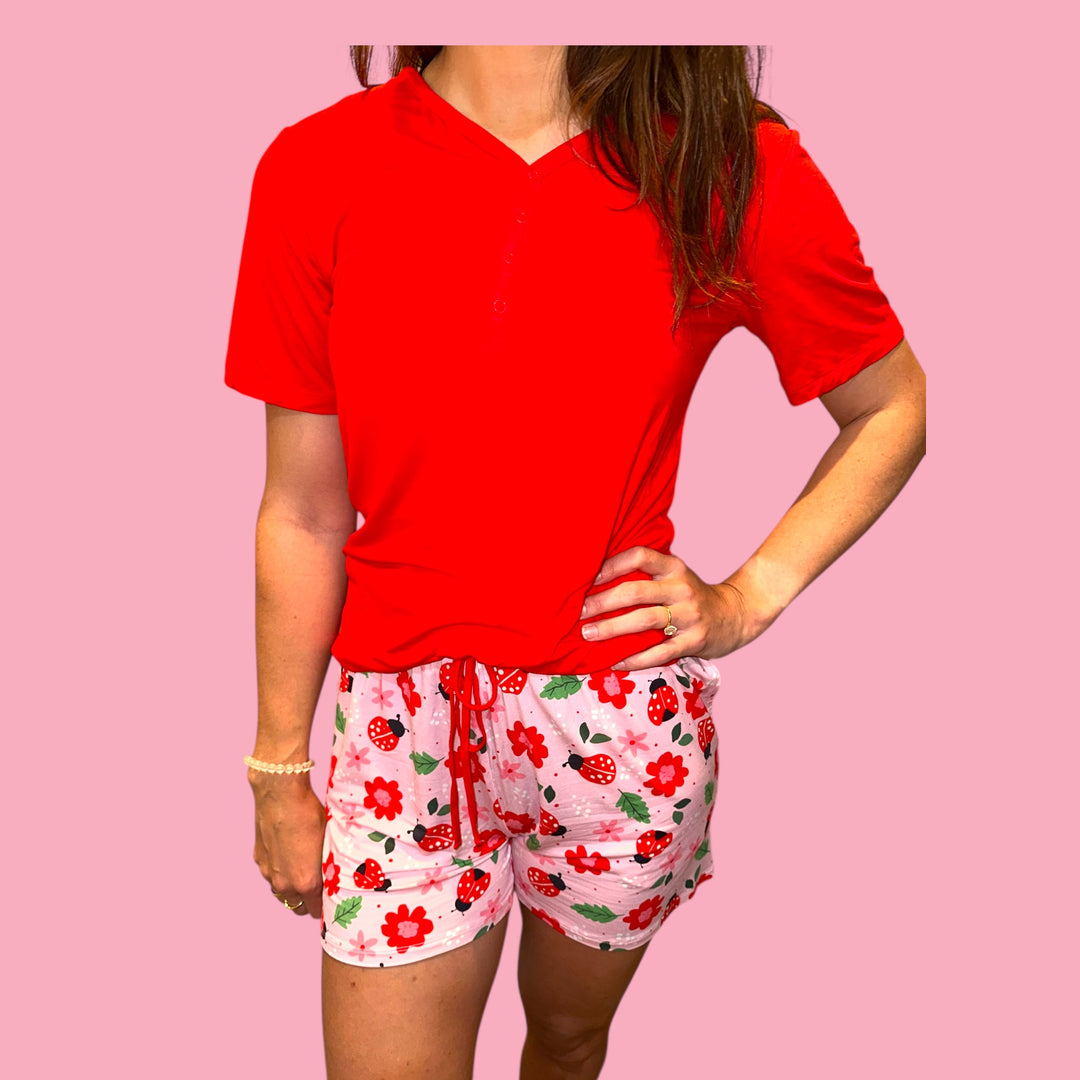 Adult Short Set PJ's - AdoraBug