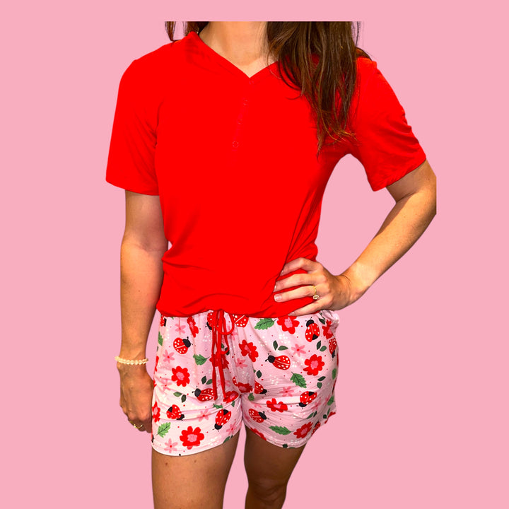 Adult Short Set PJ's - AdoraBug