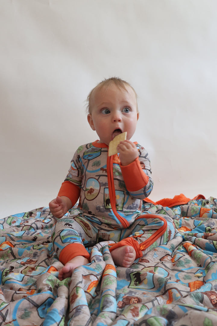 Adult Queen Plush Blanket -  National Treasures