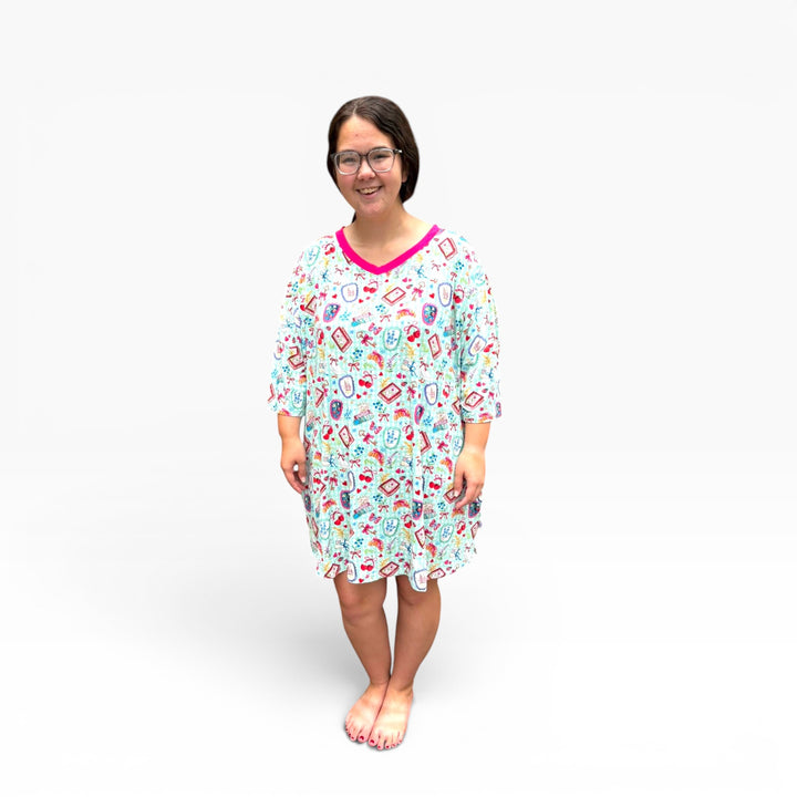 Adult Nightgown-  Secret Garden - One Size