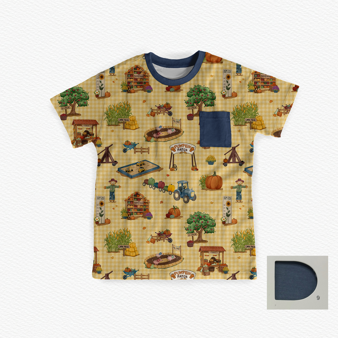 Pocket TShirt - Pumpkin Patch