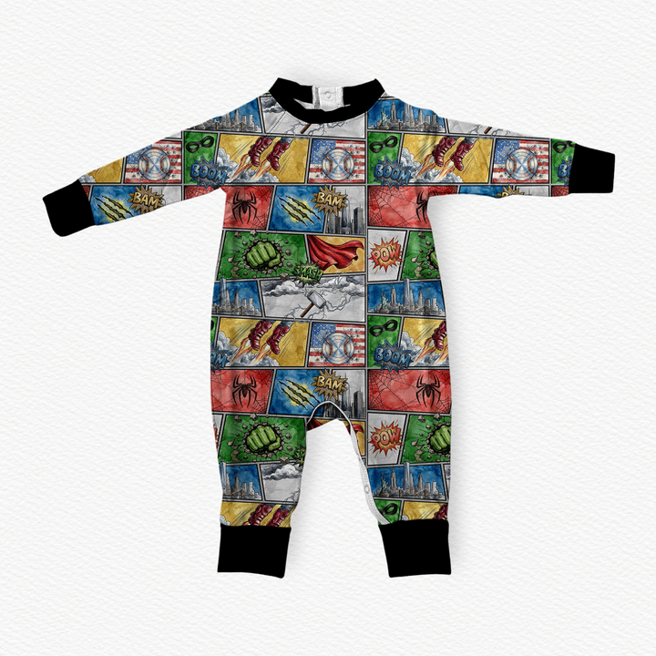 Sweatshirt Romper - SuperHero