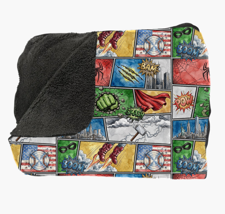 Plush Blanket (Mini &amp; Queen) - SuperHero