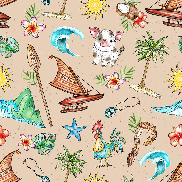 Two Piece PJ Shorts - Island Adventures